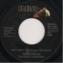 Ronnie Milsap Why Don't You Spend The Night / Heads I Go, Hearts I Stay USED VINYL 7INCH 45 RPM