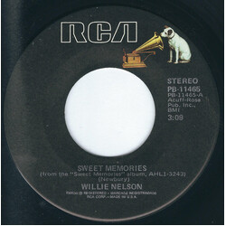 Willie Nelson Sweet Memories / Little Things USED VINYL 7INCH 45 RPM