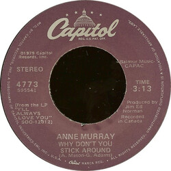 Anne Murray Why Don't You Stick Around USED VINYL 7INCH 45 RPM