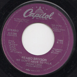 Peabo Bryson We Don't Have To Talk (About Love) / Turn It On USED VINYL 7INCH 45 RPM