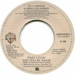 Roy Orbison / Emmylou Harris / Craig Hundley That Lovin' You Feelin' Again / Lola VINYL 7" USED