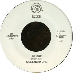 Queensrÿche Bridge USED VINYL 7INCH 45 RPM JUKEBOX