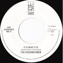 The Highwaymen It Is What It Is USED VINYL 7INCH 45 RPM JUKEBOX