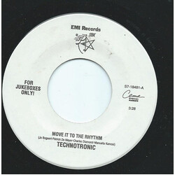 Technotronic Move It To The Rhythm USED VINYL 7INCH JUKEBOX