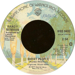 Randy Newman Short People / Old Man On The Farm USED VINYL 7INCH 45 RPM