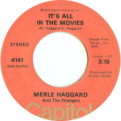 Merle Haggard / The Strangers (5) It's All In The Movies USED VINYL 7INCH 45 RPM