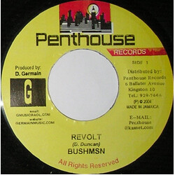 Bushman (3) Revolt USED VINYL 7INCH 45 RPM MISPRINT
