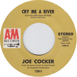 Joe Cocker Cry Me A River / Give Peace A Chance USED VINYL 7INCH 45 RPM