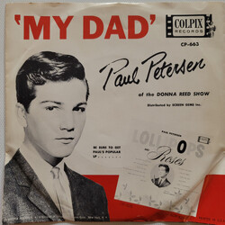Paul Petersen My Dad / Little Boy Sad USED VINYL 7INCH 45 RPM STYRENE
