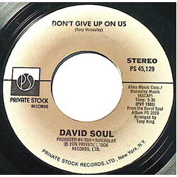 David Soul Don't Give Up On Us USED VINYL 7INCH 45 RPM STYRENE