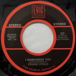 Frank Ifield / Charlie Drake I Remember You / My Boomerang Won't Come Back USED VINYL 7INCH 45 RPM STEREO MONO