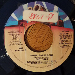 Jim Photoglo When Love Is Gone USED VINYL 7INCH 45 RPM MONO