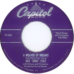 Nat King Cole A Weaver Of Dreams / Wine, Women And Song USED VINYL 7INCH 45 RPM MONO