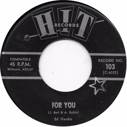 Ed Hardin / Thomas Henry (7) For You / Um Um Um Um Um Um USED VINYL 7INCH 45 RPM MONO