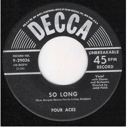 The Four Aces So Long / Amor USED VINYL 7INCH 45 RPM MONO
