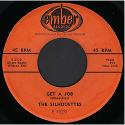 The Silhouettes Get A Job / I Am Lonely USED VINYL 7INCH 45 RPM SINGLE STYRENE MONO