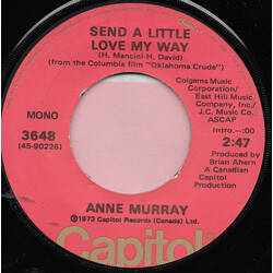 Anne Murray Send A Little Love My Way USED VINYL 7INCH 45 RPM MONO STEREO
