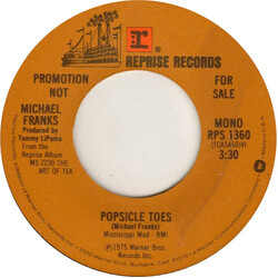 Michael Franks Popsicle Toes USED VINYL 7INCH 45 RPM PROMO STEREO MONO
