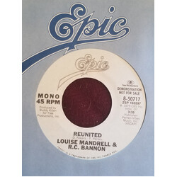Louise Mandrell / R.C. Bannon Reunited USED VINYL 7INCH 45 RPM PROMO STEREO MONO