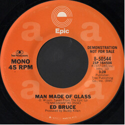 Ed Bruce Man Made Of Glass USED VINYL 7INCH 45 RPM PROMO STEREO MONO