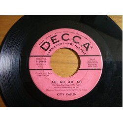 Kitty Kallen Ah, Ah, Ah, Ah / Saturday Blues USED VINYL 7INCH 45 RPM PROMO MONO