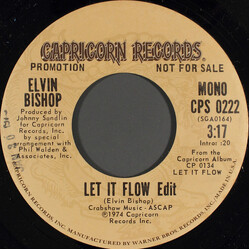 Elvin Bishop Let It Flow USED VINYL 7INCH 45 RPM PROMO STEREO MONO