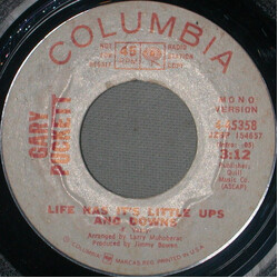 Gary Puckett Life Has It's Little Ups And Downs USED VINYL 7INCH 45 RPM PROMO STEREO MONO
