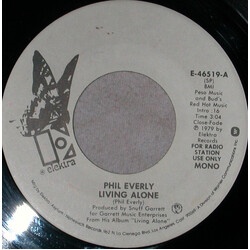 Phil Everly Living Alone USED VINYL 7INCH 45 RPM PROMO STEREO MONO