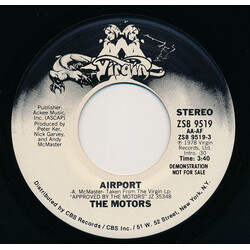 The Motors Airport USED VINYL 7INCH 45 RPM PROMO STEREO MONO