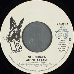 Neil Sedaka Alone At Last USED VINYL 7INCH 45 RPM PROMO STEREO MONO