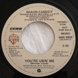 Shaun Cassidy You're Usin' Me USED VINYL 7INCH 45 RPM PROMO STEREO MONO