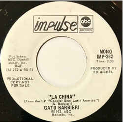 Gato Barbieri La China USED VINYL 7INCH 45 RPM PROMO STEREO MONO