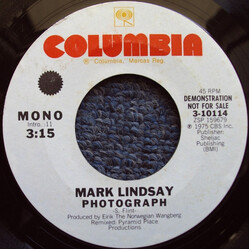 Mark Lindsay Photograph USED VINYL 7INCH 45 RPM PROMO MONO STEREO