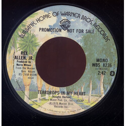 Rex Allen Jr. Teardrops In My Heart USED VINYL 7INCH 45 RPM MONO STEREO PROMO