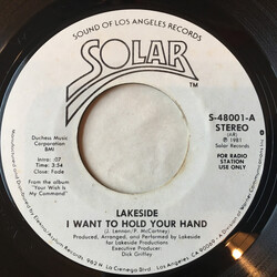 Lakeside I Want To Hold Your Hand USED VINYL 7INCH 45 RPM PROMO STYRENE STEREO MONO