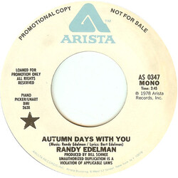 Randy Edelman Autumn Days With You USED VINYL 7INCH 45 RPM PROMO STEREO MONO