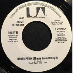 Bill Conti Redemption (Theme From Rocky II) USED VINYL 7INCH 45 RPM PROMO STEREO MONO