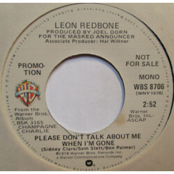 Leon Redbone Please Don't Talk About Me When I'm Gone USED VINYL 7INCH 45 RPM PROMO STEREO MONO
