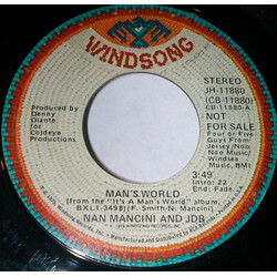 Nan Mancini / Johnny's Dance Band Man's World USED VINYL 7INCH 45 RPM PROMO STEREO MONO
