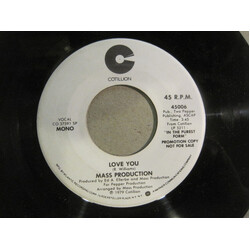 Mass Production Love You USED VINYL 7INCH 45 RPM PROMO STEREO MONO