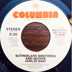 Sutherland Brothers / Quiver Arms Of Mary USED VINYL 7INCH 45 RPM PROMO STEREO MONO