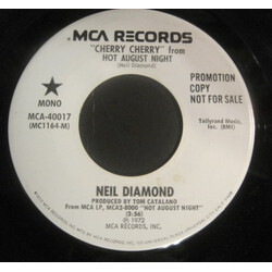 Neil Diamond "Cherry Cherry" From Hot August Night USED VINYL 7INCH 45 RPM PROMO STEREO MONO