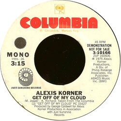 Alexis Korner Get Off Of My Cloud USED VINYL 7INCH 45 RPM PROMO MONO STEREO