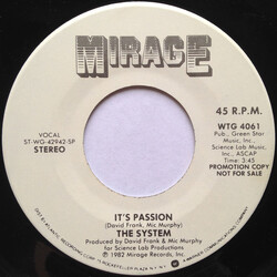 The System It's Passion USED VINYL 7INCH 45 RPM STEREO MONO PROMO