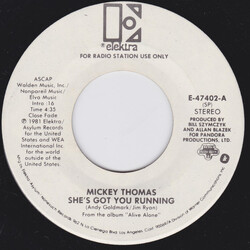 Mickey Thomas She's Got You Running USED VINYL 7INCH 45 RPM PROMO STEREO MONO