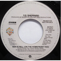 T.G. Sheppard War Is Hell (On The Homefront Too) USED VINYL 7INCH 45 RPM PROMO STYRENE STEREO MONO