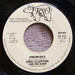Eric Clapton And His Band Promises USED VINYL 7INCH 45 RPM PROMO STYRENE STEREO MONO
