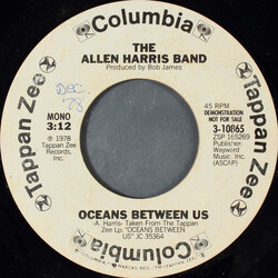 The Allen Harris Band Oceans Between Us USED VINYL 7INCH 45 RPM PROMO STYRENE STEREO MONO