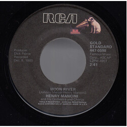 Henry Mancini And His Orchestra / The Henry Mancini Chorus Moon River / Peter Gunn Theme USED VINYL 7INCH 45 RPM REISSUE MONO