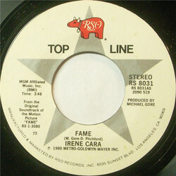 Irene Cara Fame / Out Here On My Own USED VINYL 7INCH 45 RPM REISSUE STEREO MONO